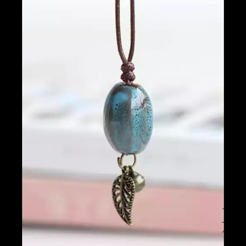 BoHo Ceramic Bead Drop. 🌼